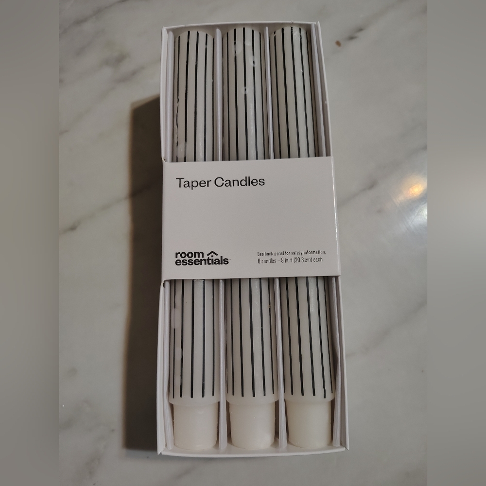 Room Essentials White Taper Candles